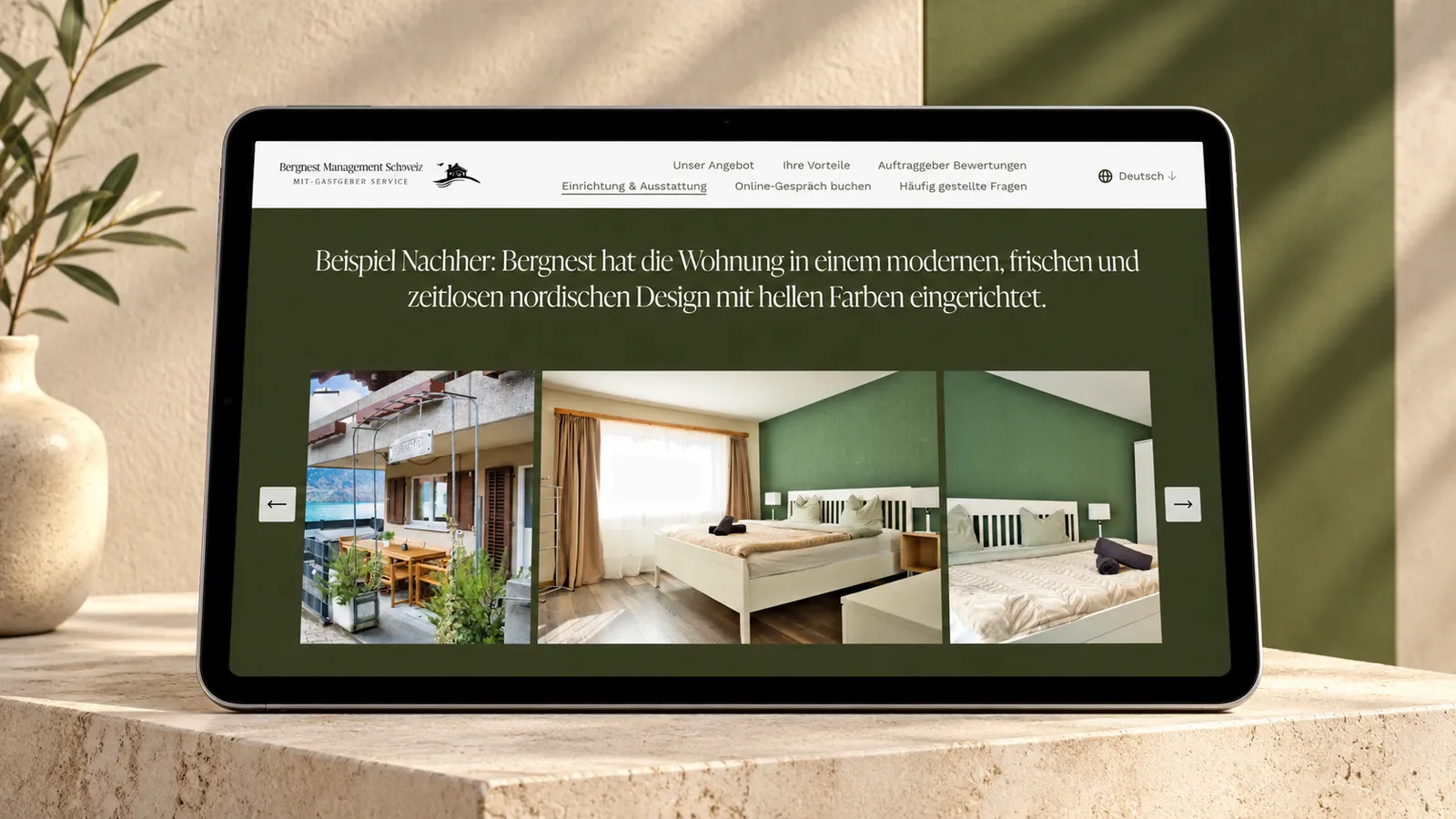 Bergnest Management Schweiz — project overview