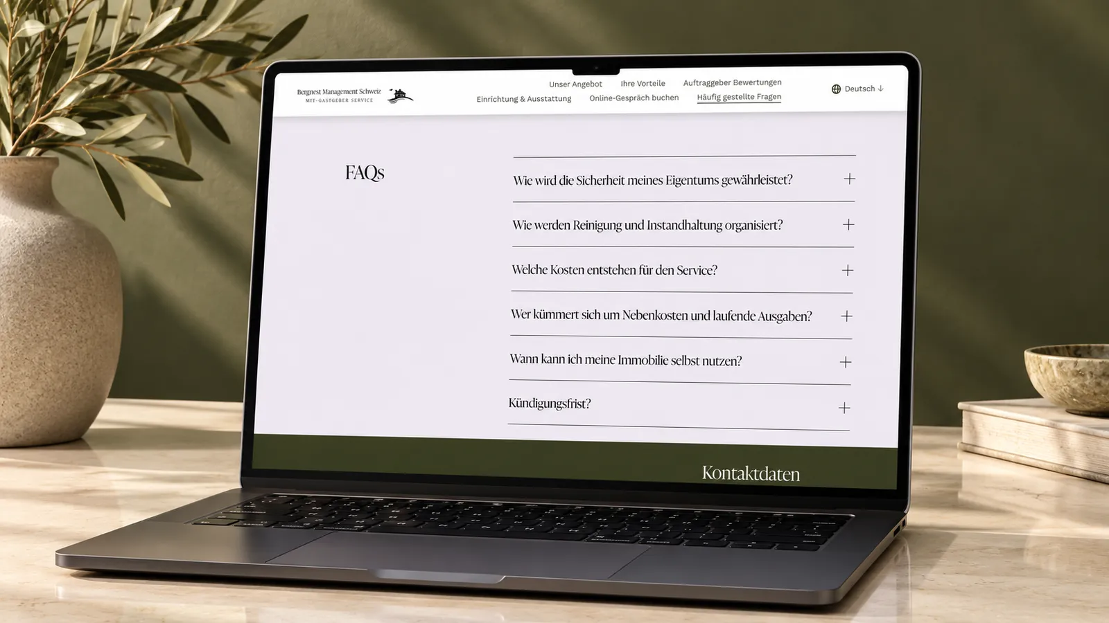 Bergnest Management Schweiz — screenshot 2